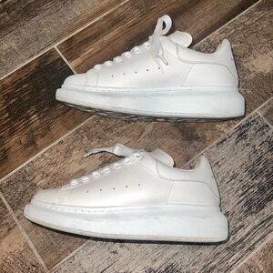Alexander McQueen stylish women's white sneakers